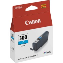 Canon PFI300 Ciano Tinteiro Original - 4194C001/PFI-300C