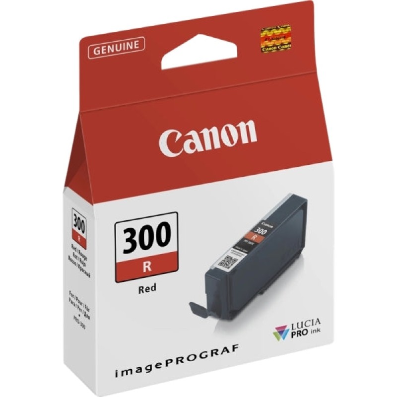 Canon PFI300 Vermelho Tinteiro Original - 4199C001/PFI-300R