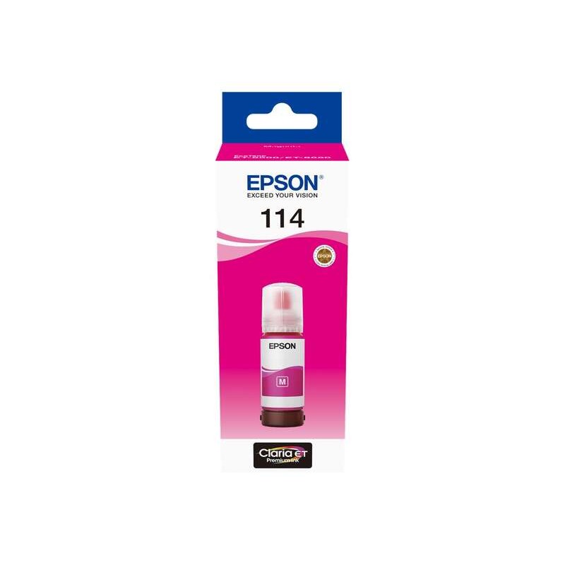Epson 114 Magenta Garrafa de Tinta Pigmentada Original - C13T07B340