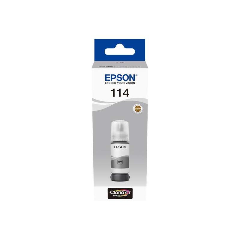 Epson 114 Cinzento Garrafa de Tinta Pigmentada Original - C13T07B540