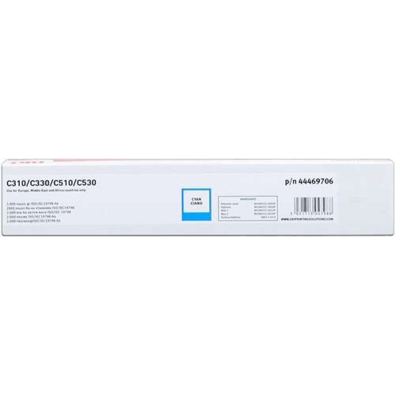 OKI C310/C510/MC351/MC361 Ciano Cartucho de Toner Original - 44469706