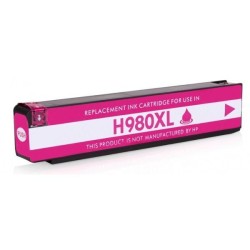 Compatible HP 980 Magenta Cartouche d'Encre Pigmentée - remplace les références D8J08A