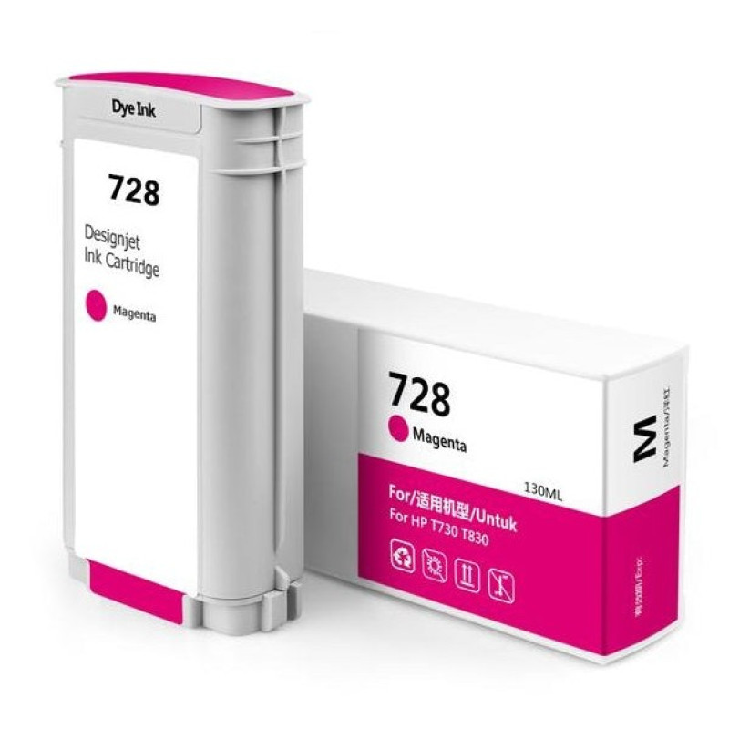 Compatible HP 728 Magenta Ink Cartridge - Replaces F9J66A/F9J62A