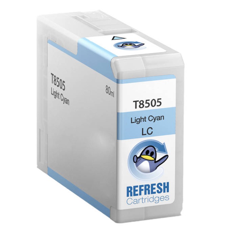 Epson T8505 Cyan Light Ink Cartridge Pigmented Compatible - Replaces C13T850500