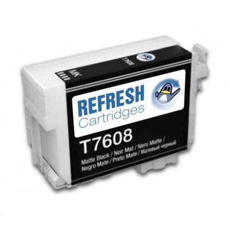 Epson T7608 Black Mate Ink Cartridge Pigmented Compatible - Replaces C13T76084010