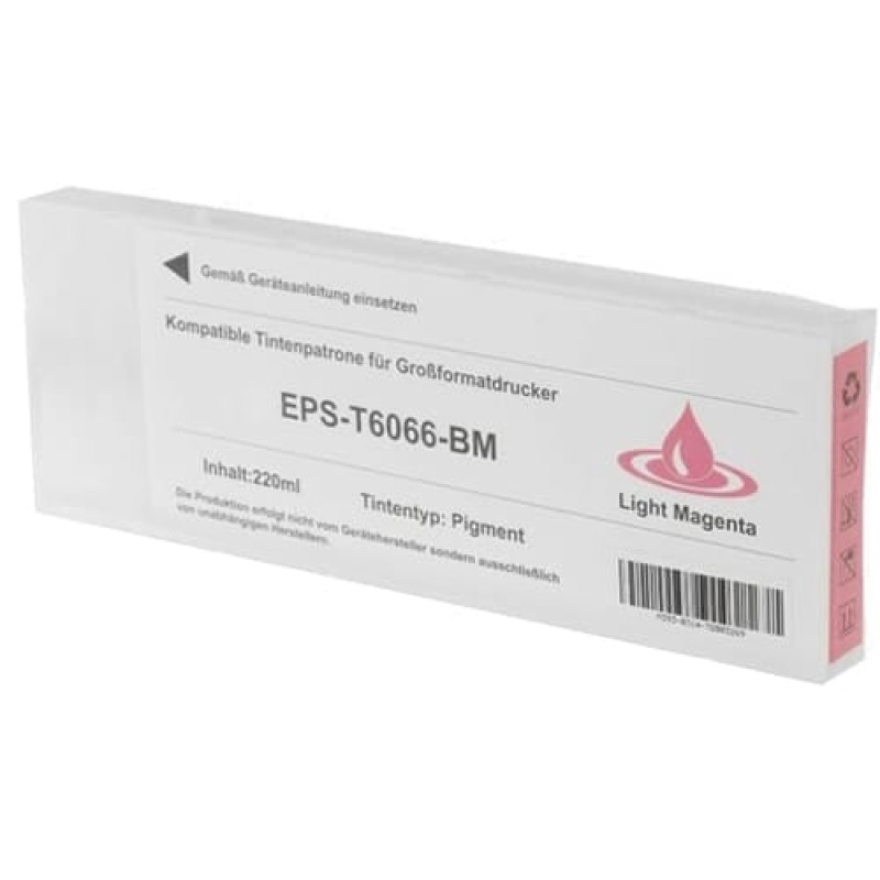 Epson T6066 Magenta Light Ink Cartridge Pigmented Compatible - Replaces C13T606600