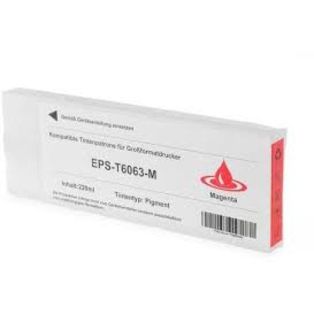 Epson T6063 Magenta Cartucho de Tinta Pigmentada Generico - Reemplaza C13T606300