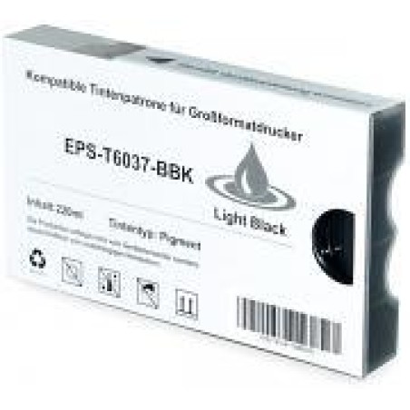 Epson T6037 Noir Light Cartouche d'Encre Pigmentée Compatible - remplace les références C13T603700
