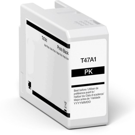 Epson T47A1 Black Photo Ink Cartridge Pigmented Compatible - Replaces C13T47A100