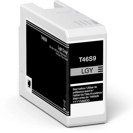 Epson T46S9 Gris Light Cartucho de Tinta Pigmentada Generico - Reemplaza C13T46S900