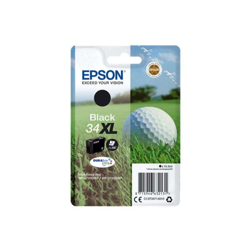 Epson T3471 (34XL) Preto Tinteiro Original - C13T34714010