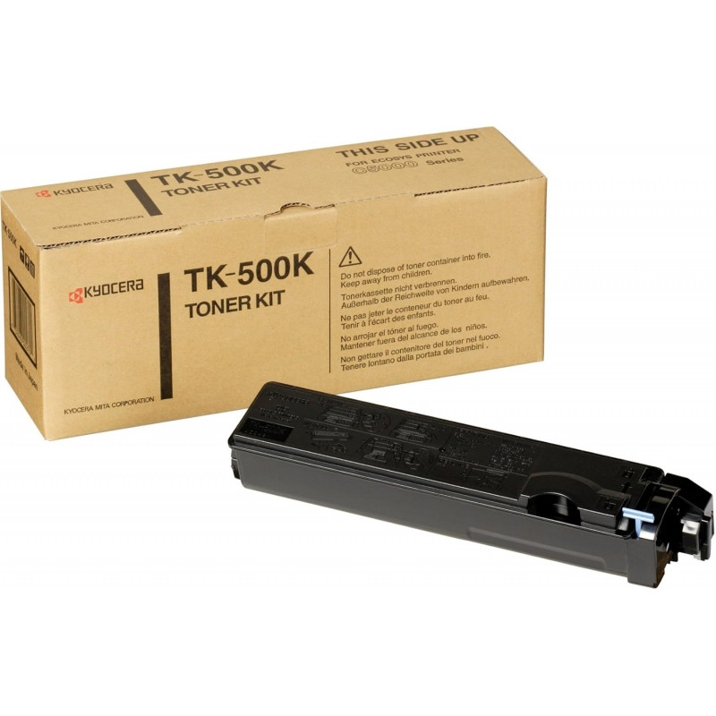 Kyocera TK500K Preto Cartucho de Toner Original - 370PD0KW/TK500K