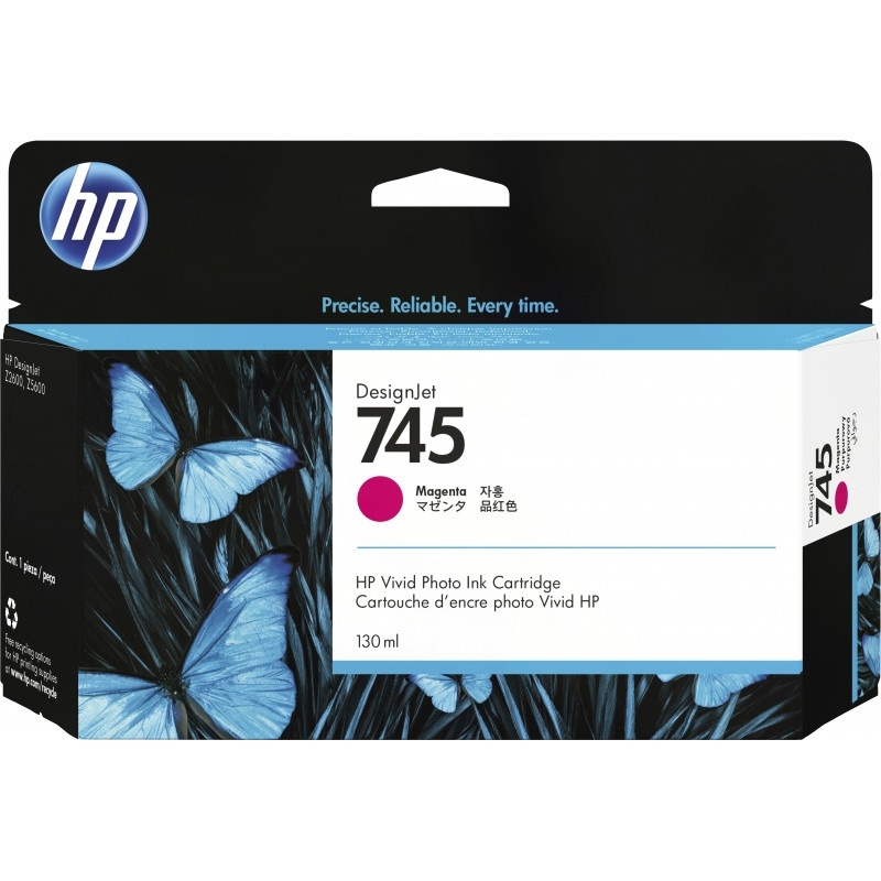 HP F9J95A Magenta Cartouche d'Encre Original - 745
