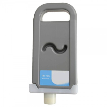 Canon PFI706/PFI306 Cyan Photo Cartouche d'Encre Pigmentée Compatible - remplace les références 6685B001/6661B001/PFI-706PC/PFI-