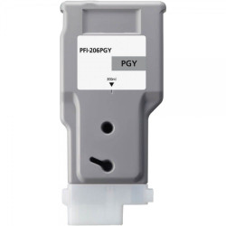 Canon PFI206 Gris Photo Cartouche d'Encre Pigmentée Compatible - remplace les références 5313B001/PFI-206PGY