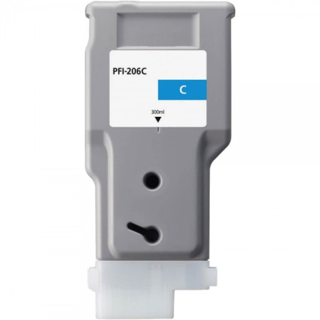 Canon PFI206 Cyan Ink Cartridge Pigmented Compatible - 5304B001/PFI-206C