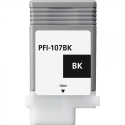 Canon PFI107 Preto Tinteiro Compatível - Substitui 6705B001/PFI-107BK