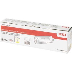 OKI C824/C834/C844 Amarelo Cartucho de Toner Original - 47095701