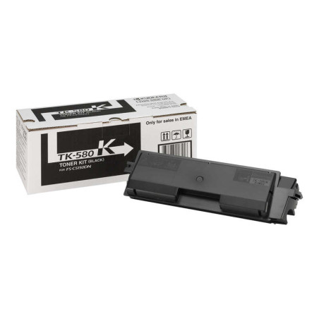 Original Toner Kyocera TK-580K Preto 1T02KT0NL0 3500 Pág.