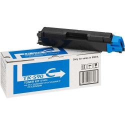 Original Toner Kyocera TK-590C Ciano 1T02KVCNL0 5000 Pág.