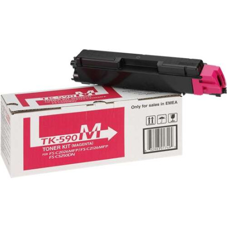 Original Toner Kyocera TK-590M Magenta 1T02KVBNL0 5000 Pág.