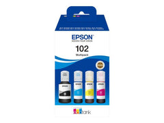 Epson 102 Pack de 4 Botellas de Tinta Originales - C13T03R640