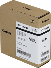 Canon PFI110 Negro Mate Cartucho de Tinta Original - 2363C001/PFI-110MBK