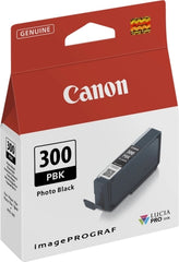 Canon PFI300 Negro Photo Cartucho de Tinta Original - 4193C001/PFI-300PBK