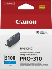 Canon PFI5100 Cyan Cartucho de Tinta Original - 6953C001/PFI-5100C