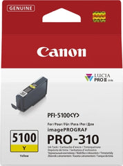 Canon PFI5100 Amarillo Cartucho de Tinta Original - 6955C001/PFI-5100Y