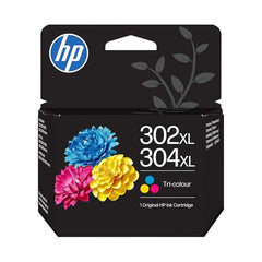 HP 302XL/304XL Color Cartucho de Tinta Original - B7RT8AE/F6U67AE/N9K07AE