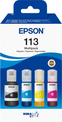 Epson 113 Pack de 4 Botellas de Tinta Pigmentada Originales - C13T06B640