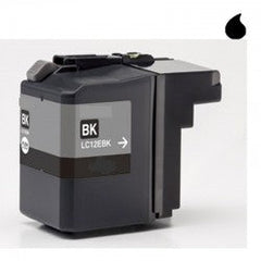 Brother LC12E Negro Cartucho de Tinta Generico - Reemplaza LC12EBK