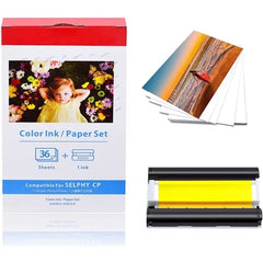 Canon KP-36IP Pack de Tinta Generico y 36 Hojas Papel Fotografico, 100x148 mm - Reemplaza 7737A001