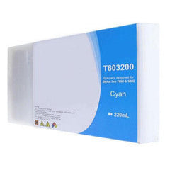 Epson T6032 Cyan Cartucho de Tinta Pigmentada Generico - Reemplaza C13T603200