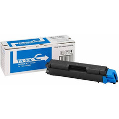 Original Toner Kyocera TK-580C Cyan 1T02KTCNL0 2800 Pág. 2800 Pág.